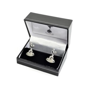 Spurs Silver Plated Crest Boxed Cufflinks