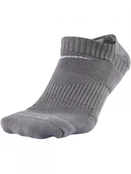 Mens Nike Dri Fit Performance No Show Socks Grey