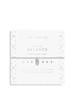 Joma Jewellery Affirmation Crystal A Little Balance/ Snowflake Jade Bracelet