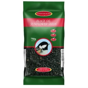 Johnston and Jeff Black Sunflower Seed Bird Food - 750g