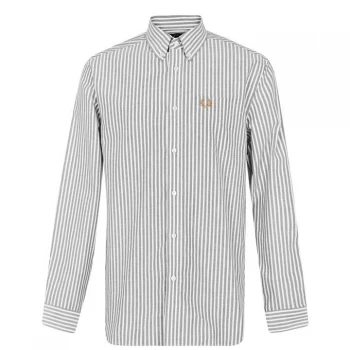 Fred Perry Stripe Shirt - Snow White 129