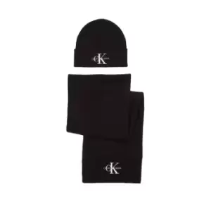 Calvin Klein Jeans Gifting Logo Beanie/Scarf - Black