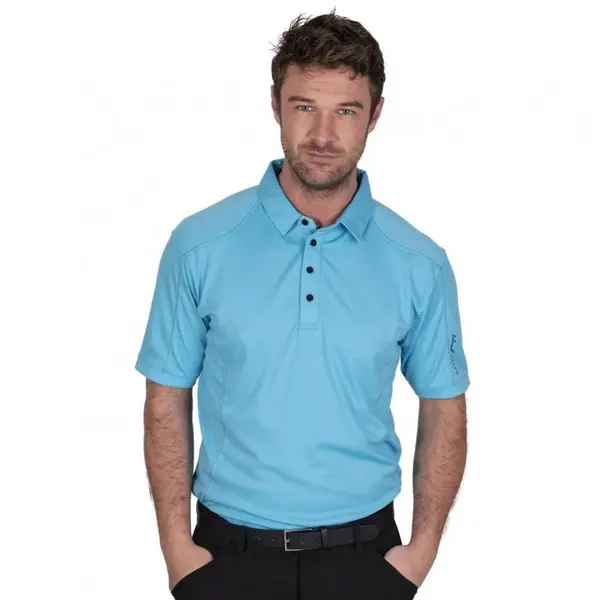 ISLAND GREEN - MENS POLOSHIRT TURQUOISE 3X-Large