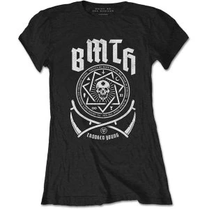 Bring Me The Horizon - Crooked Womens Large T-Shirt - Black