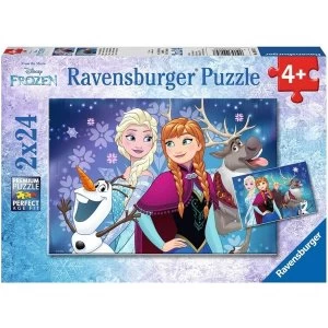 Frozen Jigsaw Puzzle - 2 x 24 Pieces