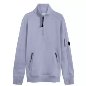 CP COMPANY Lens Arm Quarter Zip Sweatshirt - Purple