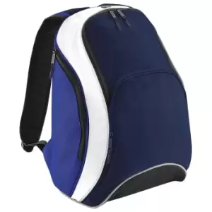 Bagbase Teamwear Backpack / Rucksack (21 Litres) (Pack of 2) (One Size) (French Navy/Bright Royal/White)