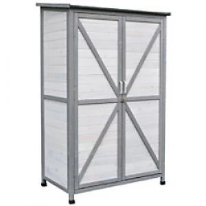 OutSunny Garden Tool Cabinet Grey Water proof Outdoors 1640 mm x 185mm x 1030 mm