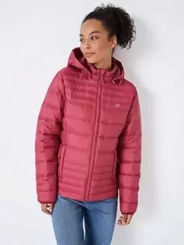 Crew Clothing Crew Clothing Lightweight Padded Jacket With Detachable Hood -pink, Pink, Size 10, Women