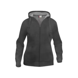 Clique Womens/Ladies Plain Full Zip Hoodie (L) (Anthracite Melange)