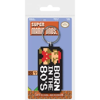 Super Mario Bros. - Born In The 80's Keychain