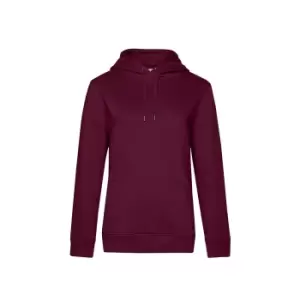 B&C Womens/Ladies Queen Hoodie (M) (Aubergine Purple)