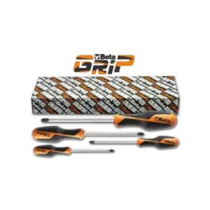 Beta Tools 1269 PZ/S4 4pc Beta GRIP Pozidriv Supadriv Screwdriver Set (Box)