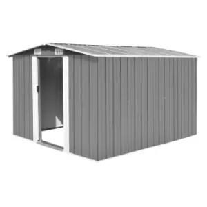 Vidaxl Garden Shed 257X298X178cm - Metal Grey