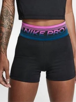 Nike Training Pro 3" Short - Black, Size 2XL, Women