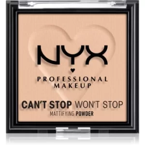 NYX Professional Makeup Can't Stop Won't Stop Mattifying Powder Mattifying Powder Shade 03 Light Medium 6 g