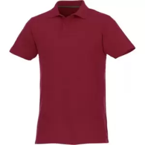 Elevate Mens Helios Short Sleeve Polo Shirt (XL) (Burgundy)