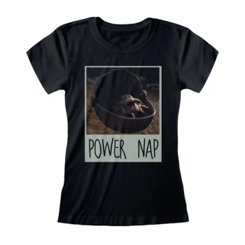 The Mandalorian - Power Nap Womens X-Large T-Shirt - Black