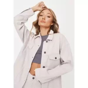 Missguided Ash Denim Jacket Co Ord - Purple