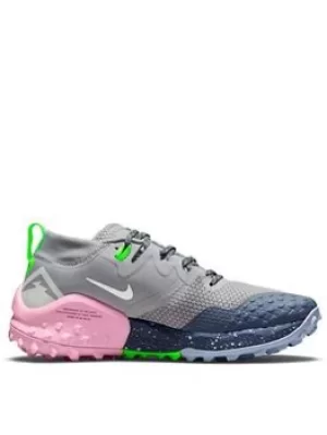 Nike Wildhorse, Grey/Blue/Pink, Size 8, Women