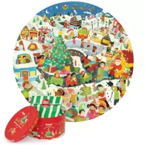 Boppi Christmas 150 Piece Round Jigsaw Puzzle