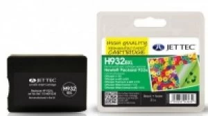 HP932XL Black Remanufactured Ink Cartridge by JetTec H932BXL