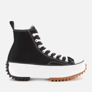 Converse Run Star Hike Hi-Top Trainers - Black/White/Gum - UK 11