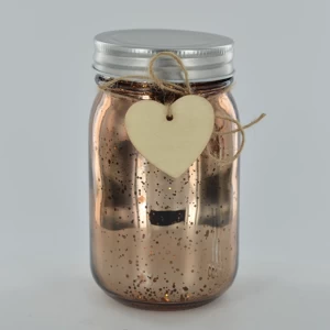 LED Firefly Jar Bronze/Brown H13cm