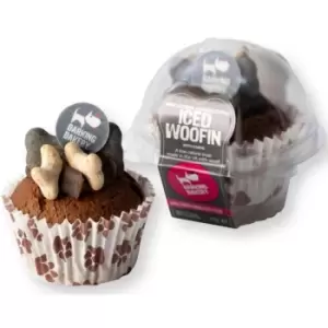 The Barking Bakery Woofin Dog Treat Muffin, Carob, Carob Icing, One Size