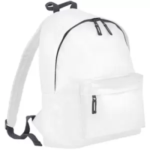 Beechfield - Childrens Junior Fashion Backpack Bags / Rucksack / School (One Size) (White/ Graphite Grey)