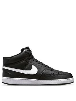 Nike Court Vision Mid - Black/White, Size 12, Men