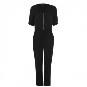 DKNY Zip Jumpsuit - BLACK BLK