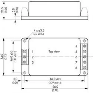 ACDC PSU print TracoPower TML 15112C 12 Vdc 1.25 A