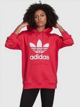 adidas Originals Trefoil Hoodie - Pink, Size 8, Women