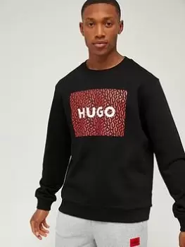 HUGO Dalker Logo Sweatshirt - Black Size XL Men