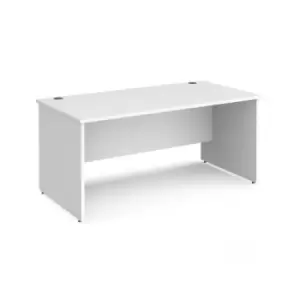 Office Desk Rectangular Desk 1600mm Panel End Leg White Tops 800mm Depth Maestro 25