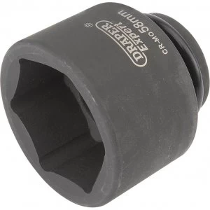 Draper Expert 3/4" Drive Hexagon Impact Socket Metric 3/4" 58mm