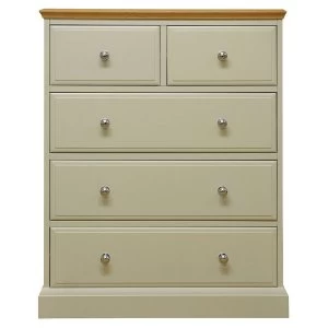 Robert Dyas Vivianna Ready Assembled 5-Drawer Wide Chest of Drawers