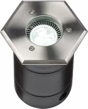 KnightsBridge 230V IP67 Hexagon Stainless Steel Walkover / Driveover Light