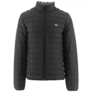 Lacoste Black Water-Repellent High-Neck Jacket