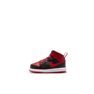 Jordan Jordan 1 Mid Bred Td, Black/Fire Red-White, Unisex, Trainers toddler, DQ8425-060