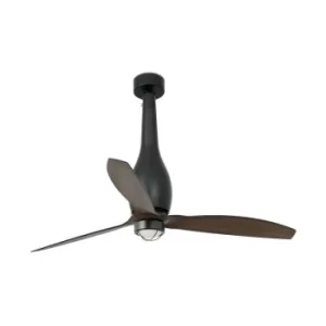 Faro ETERFAN LED Matt Black, Wood Ceiling Fan with DC Motor, 3000K