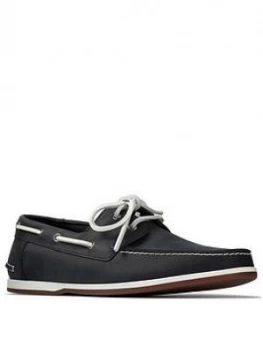 Clarks Pickwell Sail Lace Up Shoes - Navy