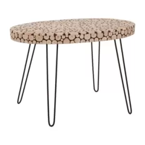 Interiors By Ph Wood Disc Oval Table