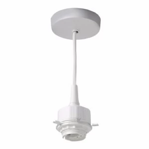 KnightsBridge 6" G24 4 Pin Low Energy Pendant Set Fluorescent Light Fitting