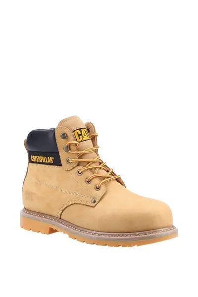 CAT Safety 'Powerplant S3' Leather Safety Boots Camel