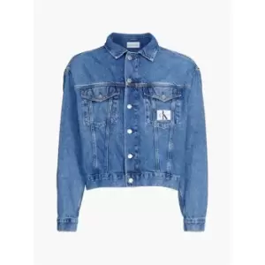 Calvin Klein Jeans Boxy Oversized Denim Jacket - Blue