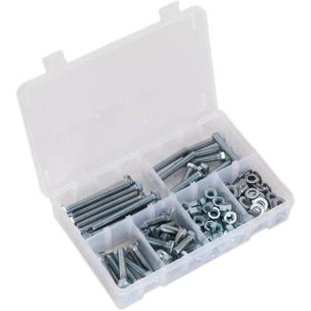 Sealey High Tensile Set Screw, Nut and Washer Assortment M8 Pack of 220