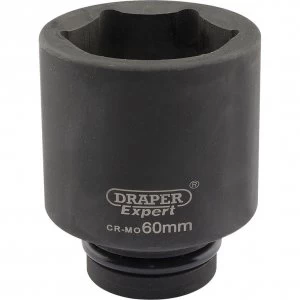 Draper Expert 1" Drive Deep Hexagon Impact Socket Metric 1" 60mm