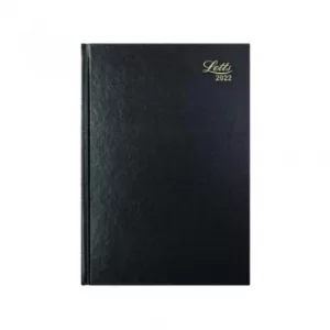 Letts A4 Business Diary Day Per Page Black 2022 22-T11ZBK